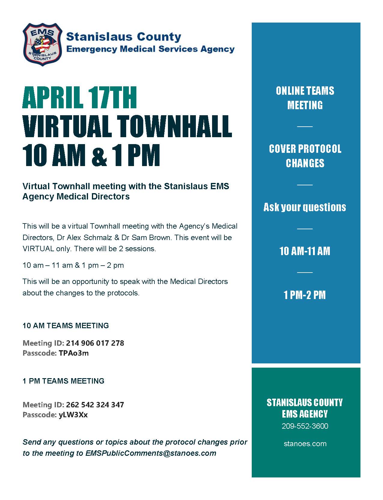 virtual town hall meeting flyer